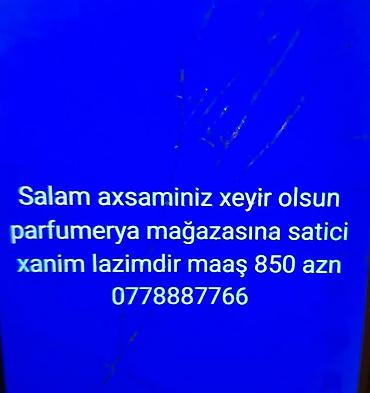 Satış məsləhətçiləri: Satış məsləhətçisi tələb olunur, Yalnız qadınlar üçün, İstənilən yaş, Təcrübəsiz, Aylıq ödəniş — 1
