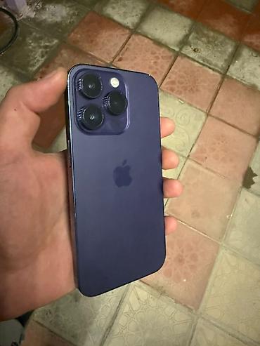 cin iphone: IPhone 14 Pro, 128 GB, Deep Purple, Face ID — 1