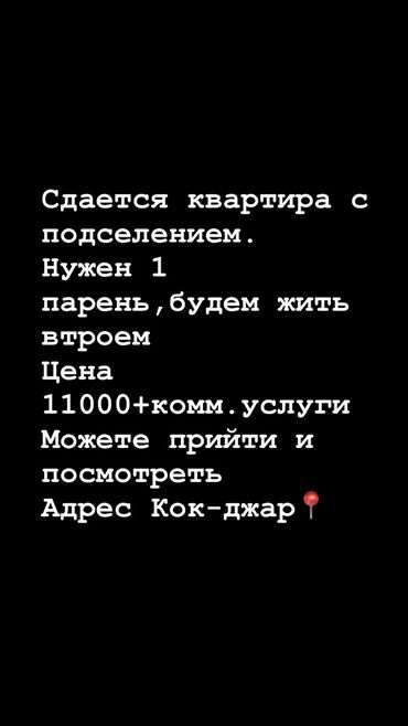 арендовать квартиру для офиса: 2 комнаты, Собственник, С подселением, С мебелью полностью