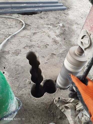 Beton işləri: #Betonkesme #betondeşmə Beton kubik kərpic - dən kəsim deşim — 19