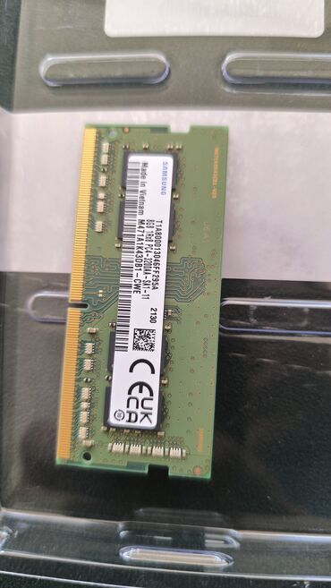 буу идиштер: Оперативдик эс-тутум, Колдонулган, Samsung, 16 ГБ, DDR4, 3200 МГц, Ноутбук үчүн