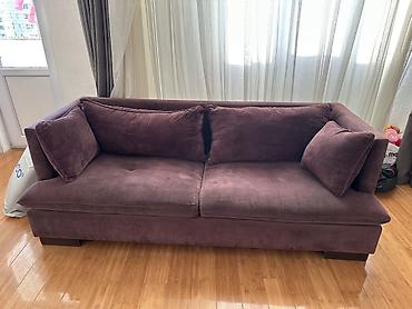 Divanlar: Bənövşəyi rəngdə geniş, yumşaq divan 200x90x70 sm - Üslub: müasir — 2
