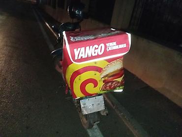 4 tekerli moped: Çatdırılma üçün motosiklet və termal çanta dəsti - Tip: Skuter tipli — 5