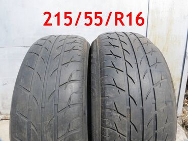 215 55 16 летние шины: Шины 215 / 55 / R 16, Лето, Б/у, Пара, Легковые, Tigar