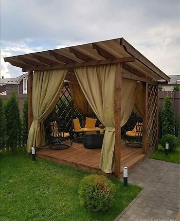 Bağ üçün taxta pergola/mandarin tipli besedka - Material: keyfiyyətli lalafo.az -da Bağ üçün taxta pergola/mandarin tipli besedka - Material: keyfiyyətli