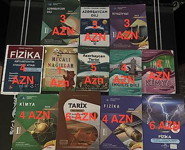 Dərs və abituriyent hazırlığı üçün müxtəlif fənnlər üzrə test