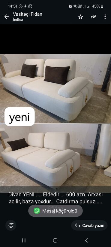 деревянный диван: Divan, İşlənmiş, Çatdırılma yoxdur