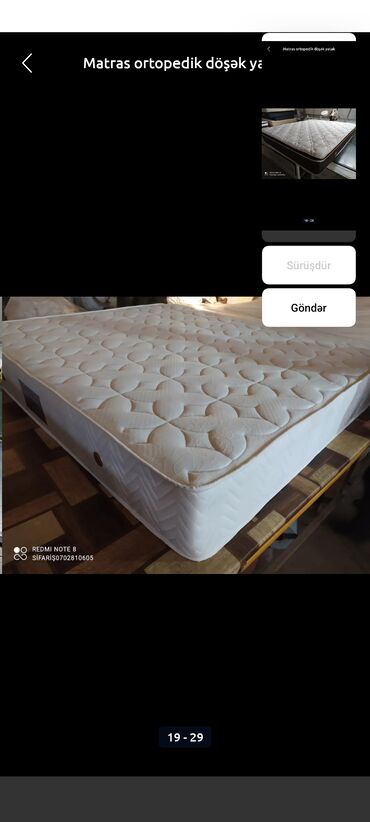 Matraslar: Yeni, Ortopedik matras, İki nəfərlik — 15