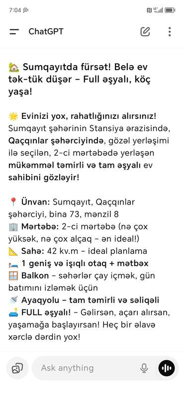 Yeni tikili: Studiya, Yeni tikili, 42 kv. m -da lalafo.az — 12 Yeni tikili: Studiya, Yeni tikili, 42 kv. m — 12