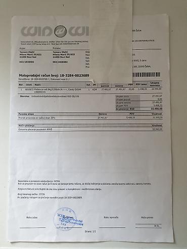 mikser za testo: Candy Grand Vita GVS4 8 kg veš mašina, 1300 obrtaja - Kapacitet — 7
