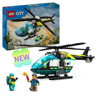 детские игрушки новинки: Lego City 🏙️ 60405 Спасательный вертолет 🚁Новинка января 2024 Года!