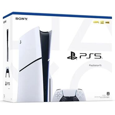 PS5 (Sony PlayStation 5): PlayStation 5 oyun konsolu – ağ rəng, üstündə orijinal DualSense — 4