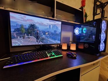 серверный блок: 27-inc 165hz əyri monitor Hoco ses güclendirici Nauşnik Klaviatura