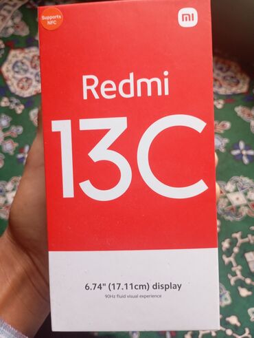 телефон fly большой экран: Xiaomi Redmi 13C, 128 GB, rəng - Göy, 
 Zəmanət, Barmaq izi, İki sim kartlı