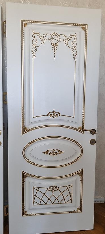mdf panel: Klassik üslubda daxili qapılar (5 ədəd) - Rəng: südlü ağ - Dekor — 2