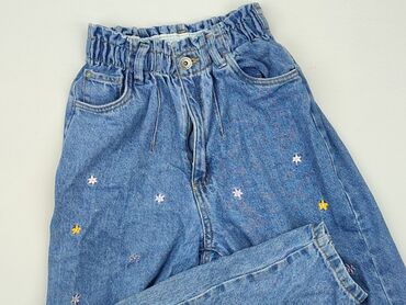 krótkie dżinsowe spodenki: Spodnie jeansowe, Reserved, 12 lat, 152, stan - Zadowalający