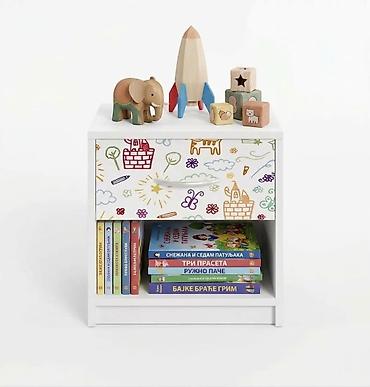 ikea ogradica za bebe: Nocni stocic deciji sa fiokom Skrabalica NOVO Dizajnirana dečija — 4