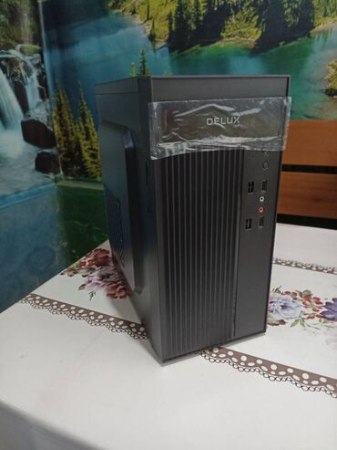 блоки питания 1st player: ПК корпусу, Жаңы, Delux, Micro-ATX, түсү - Кара