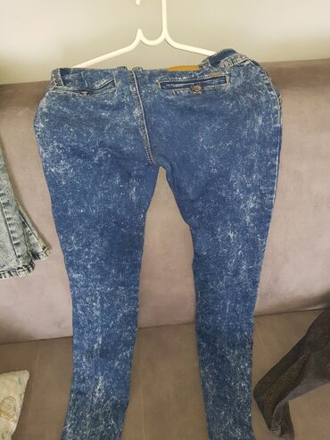 štofane pantalone: 26, Jeans, High rise, Skinny