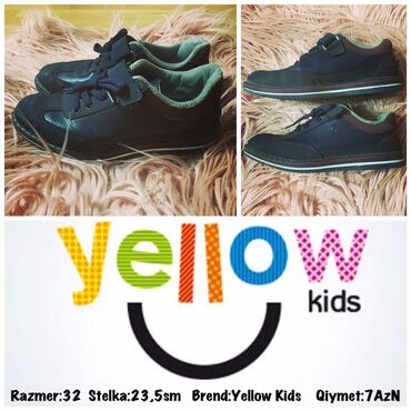 32 velosiped: Razmer:32 Stelka:23,5sm
Brend:Yellow Kids
Qiymet:7AzN