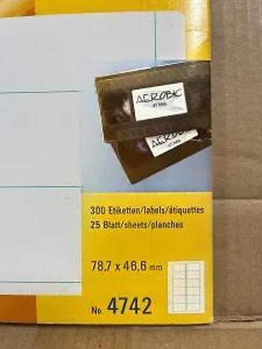 Kasete, CD i DVD: Avery Zweckform Video Labels – Stick & Lift, No. 4742 - — 3