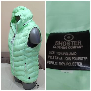 stepani prsluci: Shooter prsluk bez rukava, svetlozelene boje, sa kapuljačom — 1