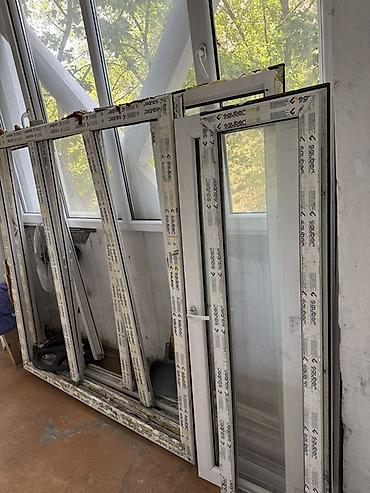 пластикалык окна: Даяр пластик терезеле, Терезе түрү: Балкон, Орнотуусуз, Бөлүп төлөө жок — 1