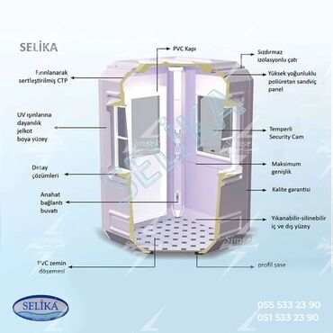 Butkalar, köşklar: Kenteynerler gozetci kabinleri seyyar wc ler — 2