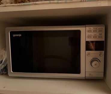 Техника для напитков: Микроволновка Gorenje, Отдельностоящая, С микроволнами, цвет - Серый, Б/у
