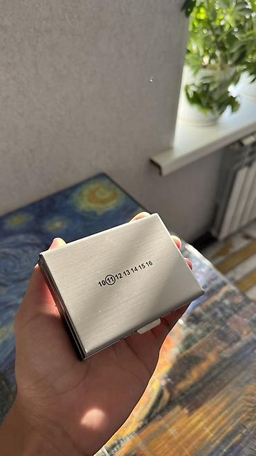 кейс для косметики: Металлический картхолдер Maison Margiela Paris - Компактный футляр — 2