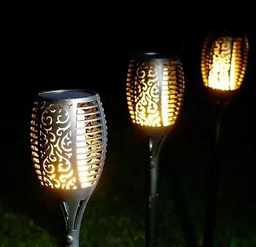 Baštenska rasveta: Solarna LED baštenska baklja – efekat treperave vatre - Dekorativna — 5