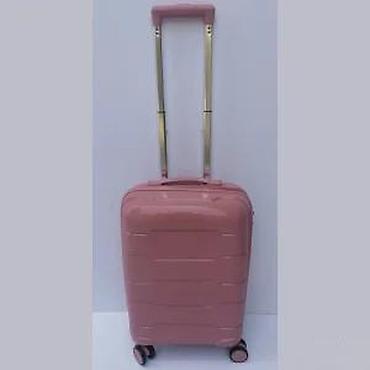 Putni koferi i torbe: Tvrdi kofer na točkiće – ružičasta boja - Materijal: tvrda — 10