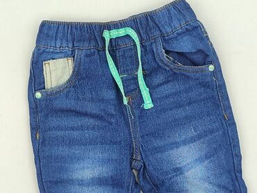 polarowy pajacyk 92: Denim pants, Ergee, 12-18 months, condition - Perfect