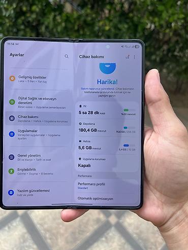 samsung fold: Samsung Galaxy Z Fold 4, 256 GB, rəng - Qara — 7