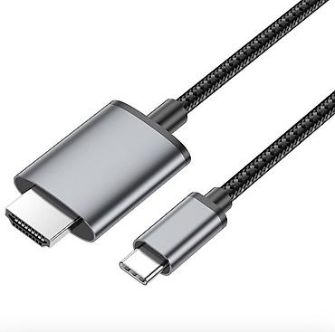 hdmi micro usb: UA27, видео кабель Type-C на HDTV, поддержка 4K 30Hz, длина 2м 1 — 7