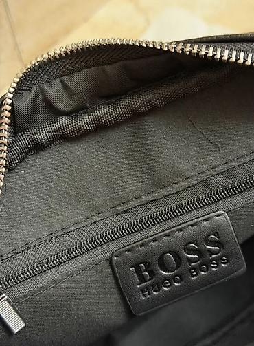 пакет boss: Барсетка, Материал: Экокожа, Регулируемый ремень, Застежка на молнии, Разделенные отделения, Новый — 5