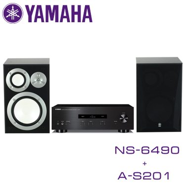 купить музыкальный центр aiwa в Кыргызстан: Усилитель Yamaha A-S201 и колонки Yamaha Ns-6490