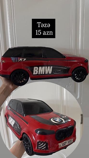 oyuncaq ayi type 0: Uşaq üçün oyuncaq maşın – BMW X7 stili - Korpus: qırmızı rəng, qara — 3