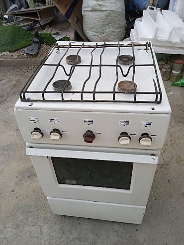 Газовая печь, Б/у, Напольная, цвет - Белый