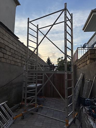 Nərdivanlar: Alüminium mobil iş qülləsi / skafold - Material: yüngül və davamlı — 7