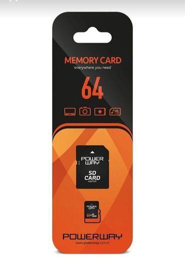 capture card: 64 gb memory card➡️15 azn