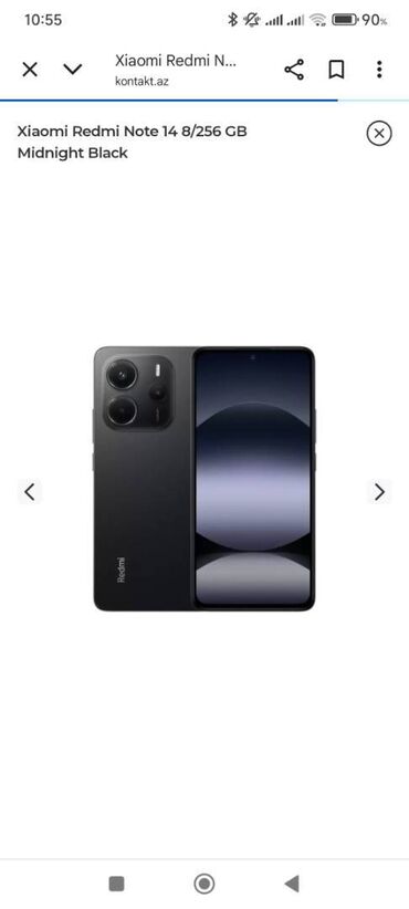 redmi note 10 ikinci el: Redmi Note 14, 256 GB, rəng - Qara, Barmaq izi, İki sim kartlı