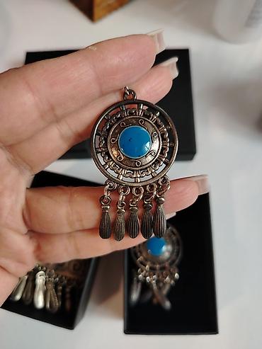 Aksesuarlar: Boho tərzində iki cüt sırğa dəsti, taptazadi hec istifade olunmayib — 2