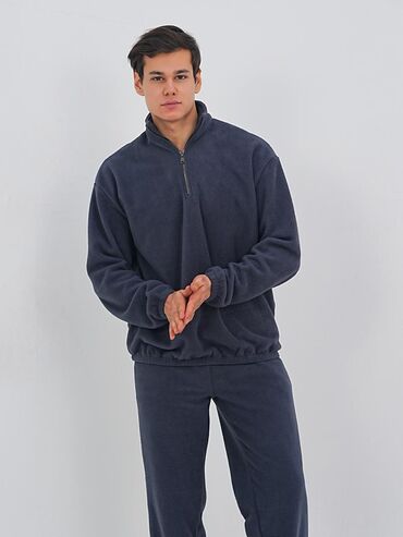 Спортивные костюмы: Мужской спортивный костюм, однотонный черный. + - Комплект: свитшот — 11