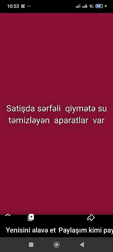 su filteri qurasdirilmasi: Su təmizləyən aparatların satışı - Gündəlik içməli su üçün yüksək — 4