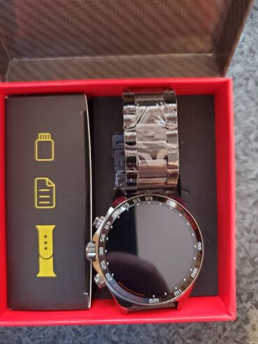 smart watch mx7: Yeni, Smart saat, Smart, Sensor ekran, rəng - Qara
