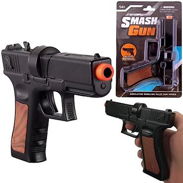 5 acilan tufəng: Məhsul: “Smash Gun” oyuncaq TAM DEMİR tapança (simulyasiya model) — 2