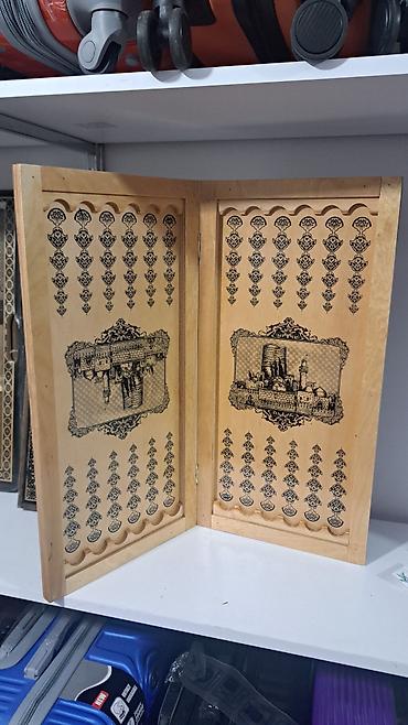 Nərdlər: Ağacdan hazırlanmış bakqamon (nard) dəsti - Material: təbii ağac — 1