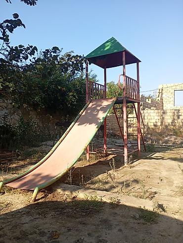 детский игровой набор черепашки ниндзя: Uşaq oyun kompleksi – metal konstruksiyalı qüllə və enişli slayd - — 1