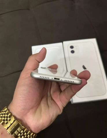 iphone 11 pro max kabro: IPhone 11, 128 GB, Ağ, Face ID, Hissə-hissə ödəniş, Barmaq izi